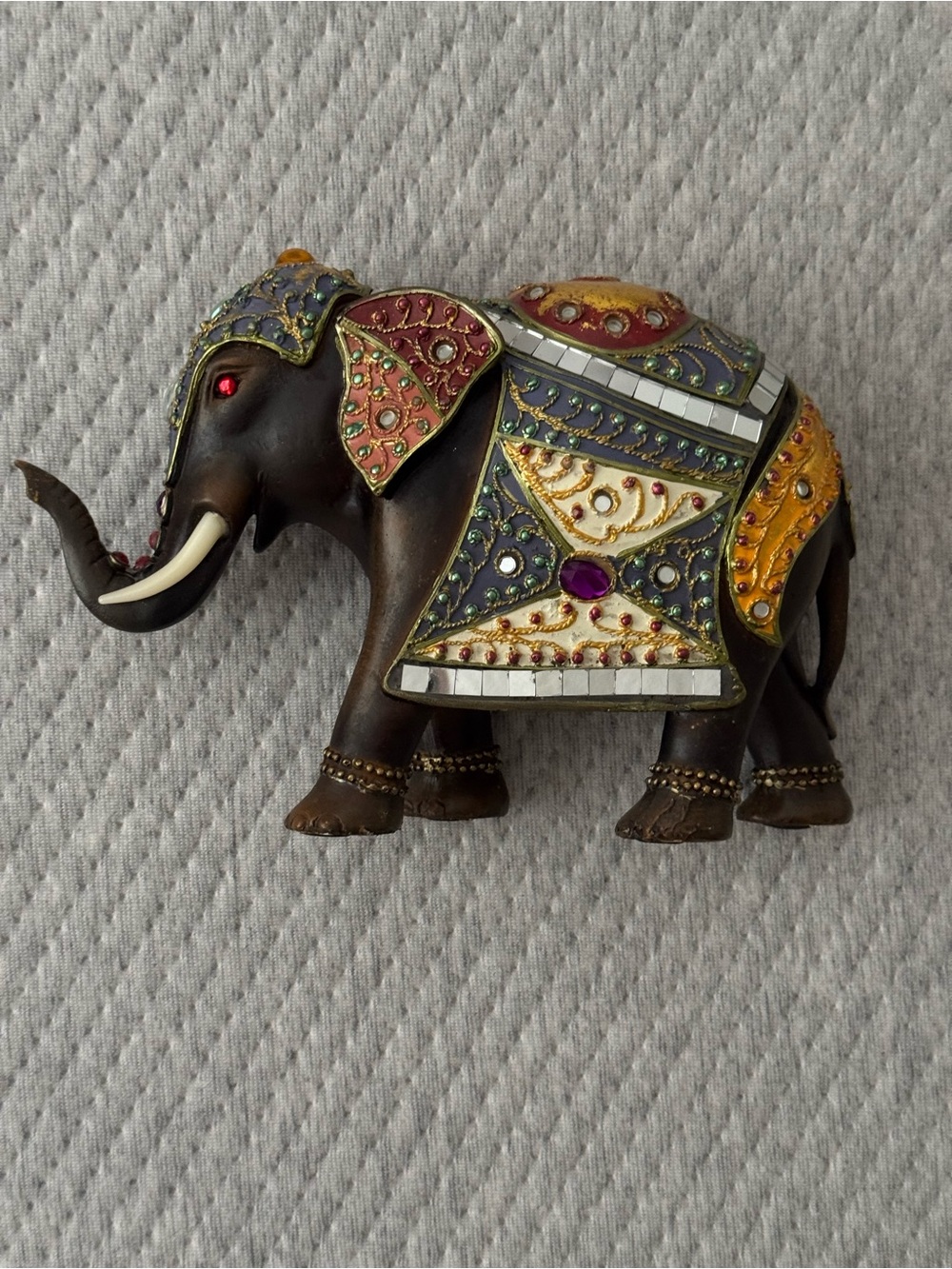 Decorative Bejeweled Elephant Statue